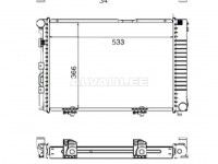 Mercedes-Benz 200 - 500 / E (W124) 1984-1996 JAHUTUSRADIAATOR