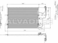 Mazda 3 (BK) 2003-2009 air conditioning radiator