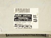 Toyota Carina E (T190) 1992-1997 Control unit for engine (1.6 gasoline) Part code: 89661-21040