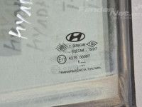 Hyundai Accent 2005-2012 Fixed Door window, left (rear)