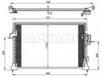Land Rover Discovery 1989-1998 air conditioning radiator