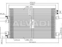 Dodge Avenger 2007-2014 air conditioning radiator