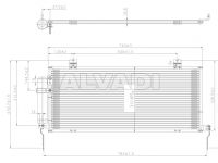 Mitsubishi Eclipse 2005-2012 air conditioning radiator
