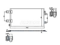 Nissan Interstar 2002-2010 air conditioning radiator
