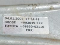 Toyota Corolla Door window regulator, right rear (man.) Part code: 69830-02110
Body type: Universaal
En...