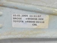 Toyota Corolla Door window regulator, rear left (man.) Part code: 69840-02110
Body type: Universaal
En...